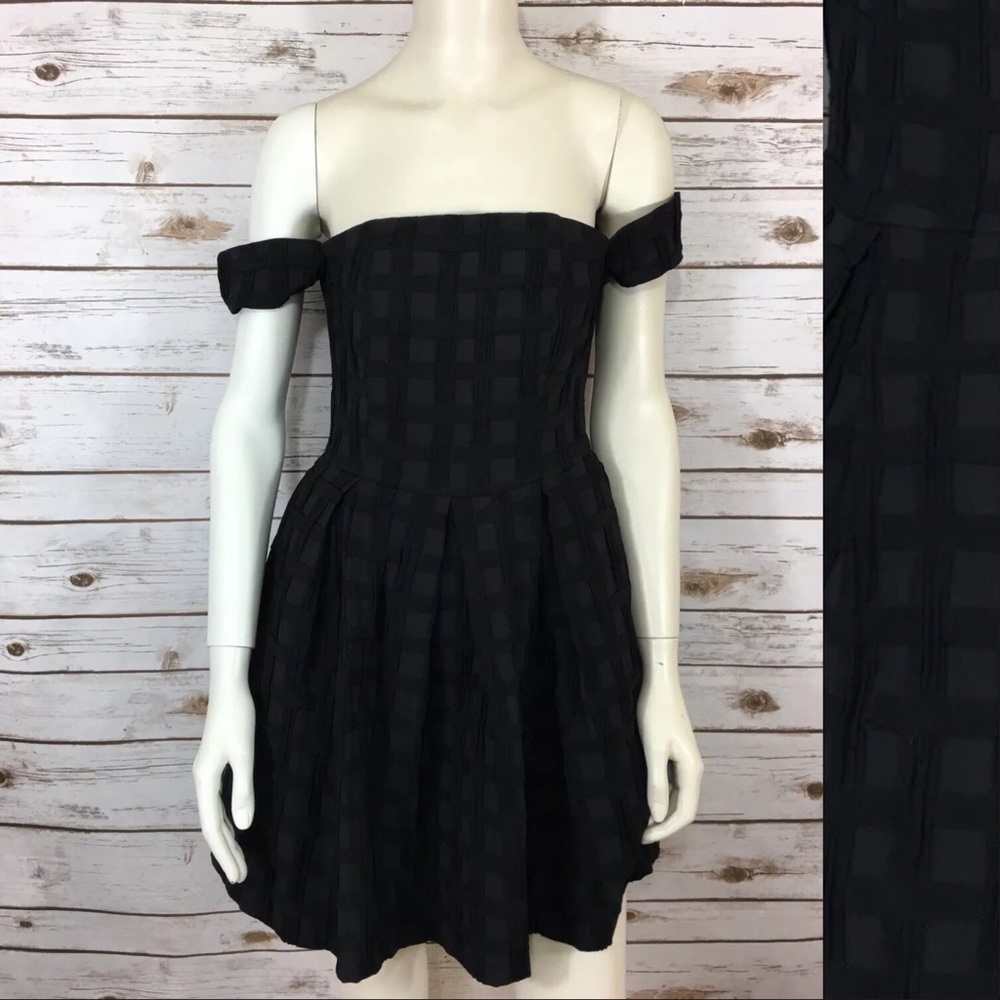 ASOS Basketweave Off- Shoulder Formal Dress